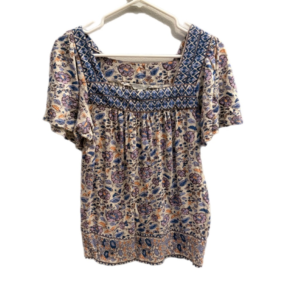 Lucky Brand Multicolor Floral Blouse